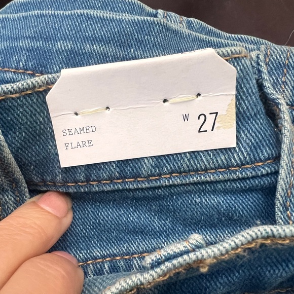 WRANGLER High Rise Flare Jeans with Seamed Detail Size 27 *NEW* *TAGS ON* - Picture 7 of 8